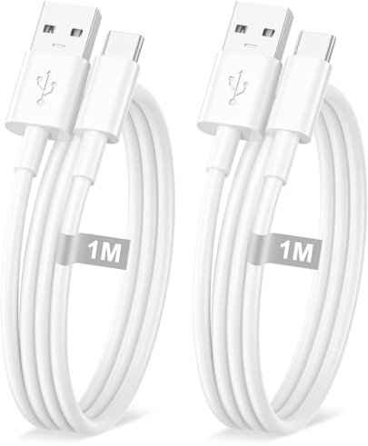 Carplay Cable USB C Carga Rapida para iPhone 16 15 Coche, 2Pack 1M Cable USB a USB C para Apple Carplay y Android Auto, cable USB Tipo C Carga Rapida para iPhone 16e 15 16 Pro Max/Plus, iPad Air/Mini