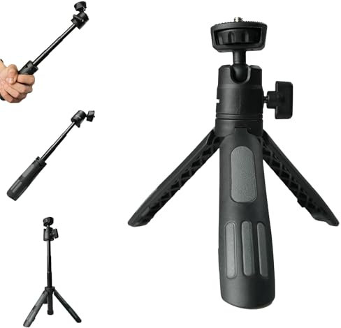 Telefonstativ / Ständer, Mini-Stativ, 360° drehbarer Kugelkopf, tragbarer Selfie-Stick mit 1/4-Zoll-Schraubhalterung für DSLR-Telefon, Selbstporträt und Vlogging
