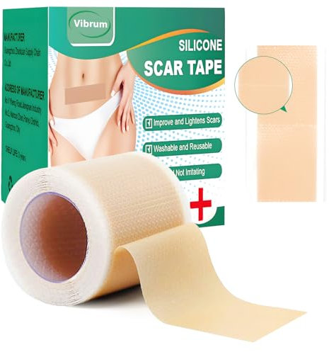 Dufuso 300CM Pansement Silicone Cicatrice, 24H Couleur Chair Invisible, Silicone Scar Sheets Pour Toutes Cicatrices, Effet Visible: Nouvelles Cicatrices (1-2 Mois) / Anciennes (2–4 Mois)