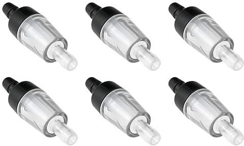 eMagTech Luftpumpen-Rückschlagventile, 4 mm, 43 x 13 mm, geeignet für Aquarien, Schwarz, 30 Stück