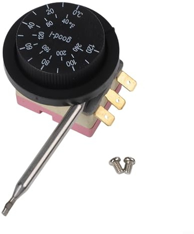 Thermostat électrique réglable pour radiateur contrôle de température avec sonde, plage de 0 °C à 120 °C, 250 V, compatible avec les systèmes de refroidissement de rechange