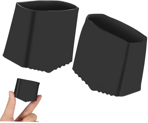 SHINYPASING Pied Installer Caoutchouc Escabeau en 35x20 Noir Antidérapant, Facile à Lot de 2pcs Support Stable et Sécurisé pour D'échelle