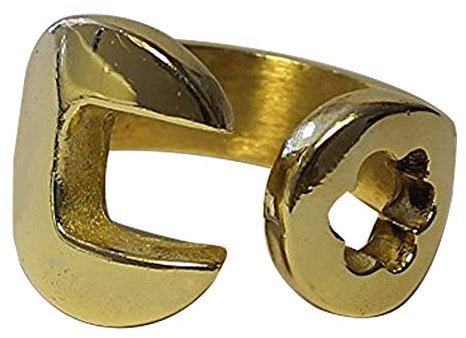 Men's Highly Polished Spanner Ring cast in 9ct Solid Gold 20 grams Hallmarked One size
