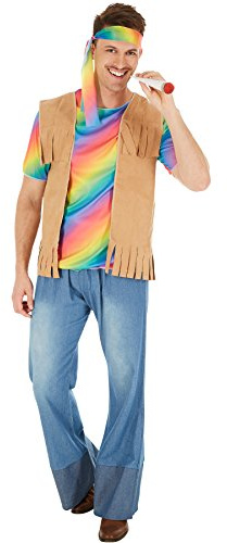 dressforfun Herren Kostüm, Faschingskostüm Hippie Herren, Hippie Kostüm Männer, Flower Power, 60er und 70er Jahre