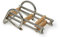 wellenshop Badeleiter Bootsleiter 4 Stufen Edelstahl/Holz klappbar einholbar