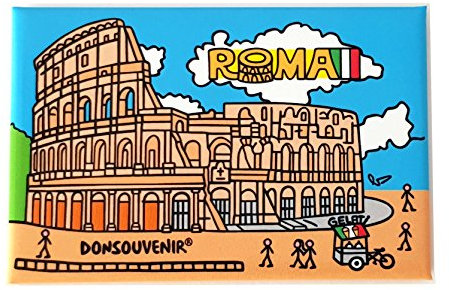 Magnet Roma (ROM-Italien). Modell: KOLOSSEUM. Magnet FÜR DEN KÜHLSCHRANK. DONSOUVENIR.