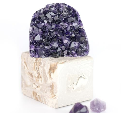 Deep Purple Project Natürlichen Amethyst Stein Echt aus Uruguay (300 bis 500 gr), Naturstück Dekorative Steine