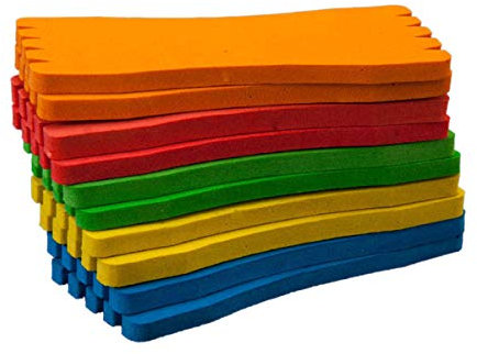 LIOOBO 10 stücke 5 × 12 cm Schaum Schwamm umwickelt drahtfischen wickelbrett angelschnur Bord Spool angelschnur zubehör