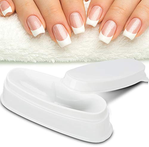 french tip dipping tray, Rotekt Portable White Nail Dipping Powder Tray Manicure Mould Nail Container | Rotekt plastic container, catch excess powder mess, fit standard nail art jars