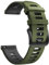 ANBEST Compatible con Vivoactive 4/Galaxy Watch 46mm/Gear S3 Correa, 22mm Pulsera de Silicona para Gear S3 Frontier/Galaxy Watch 3 45mm/Active 2 44mm/Huawei GT Smart Watch (Ejército Verde/Negro)