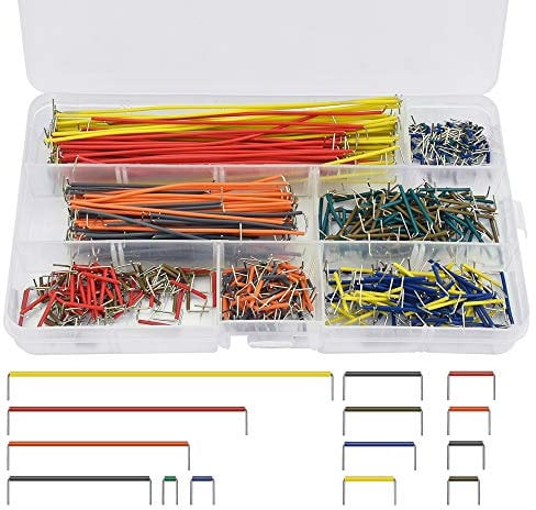 WANTOUTH 560 Stück Jumper Wire Kabel Steckbrüken 14 Verschiedene Längen Drahtbrücken Jumperkabel Kabel Draht Überbrückungskabel mit Kunststoffbox für Breadboard Steckplatine Steckbrett