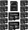 Lot de 12 Cartes Micro SD Lerdisk 16Go Classe 10 U1 | pour caméras embarquées 1080p, appareils Photo, imprimantes 3D, téléphones et lecteurs MP3 (16Gox12)
