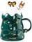 Cabilock Weihnachtsbecher Keramik Weihnachten Weihnachtsbaum Kaffeetasse Kaffeebecher Weihnachtstasse Teetasse Milchtasse mit Löffel für Weihnachten Urlaub Freunde Familie Liebhaber Geschenkidee