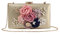 Jywmsc Blumen Abend Handtasche Blumen Perle Perlen Hochzeit Abend Clutch Geldbörse Braut Blumen Clutch Taschen