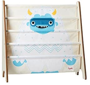 3 Sprouts - Bücherregal Kinderzimmer Holz - Montessori Bücherregal für Kinder - Yeti