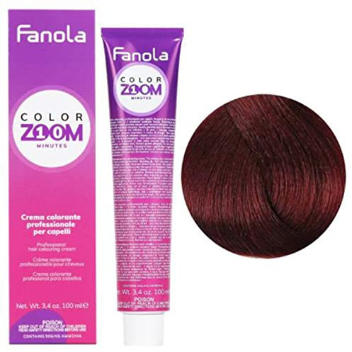COLOR CREME FÜR DAS HAAR 100 ML COLORZOOM 10 MINUTEN 4,5 BRAUN MAHAGONI-FANOLA