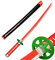 ZNLVZSH Demon Blade Épée de samouraï en Bois, Anime Cosplay Ninja Sword Props, pour Les Fans de Noël ou d'anniversaire Anime Lovers Jouets décoratifs, 41 Pouces, Kamado Nezuko