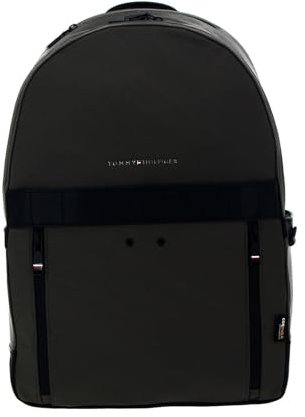 Tommy Hilfiger Herren Rucksack TH Elevated 1985 Backpack Handgepäck, Grau (Charcoal Gray), Einheitsgröße