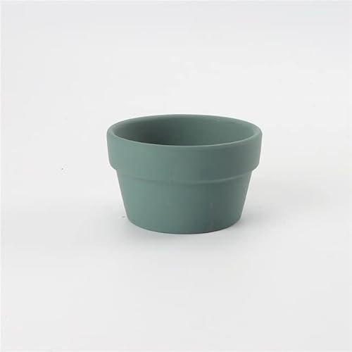 JIALIU Mini poterie colorée Pot de Fleur Rond Bas en Terre Cuite Pot de Plante Trou poterie Argile jardinières pour Cactus et Plantes succulentes