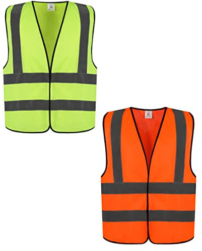 VIP Men's Clara Womens Visibility Reflective Waistcoat EN20471 Class 2, High Vis Yellow, XL