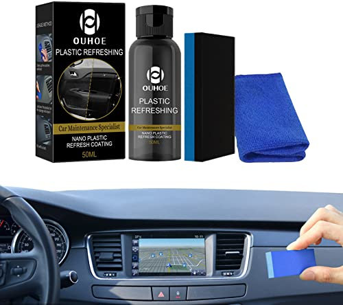 Kaxenig car interior refurbishment, car wipes interior, Car interior decoration Restorer, Car Interior Cleaning Kit, Makes Black Trim Look Like New