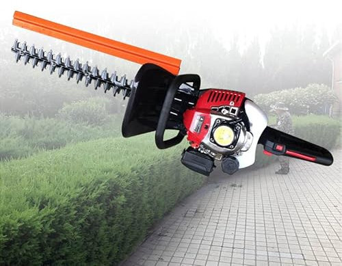 Taille-haie à essence 2 temps pour jardin, cour, débroussailleuse à refroidissement par air, sans fil, moteur léger, multi-angle, cylindre unique, lames professionnelles, double face, électrique