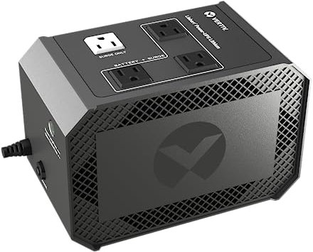 Vertiv Liebert Power-UPS Lithium, 400VA/240W, 120V, Lithium-Ion, Standby UPS, (4) NEMA 5-15R outlets (3 Battery Backup), Energy Star Certified, Compact Lightweight (PUL-400LVT)