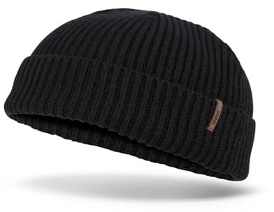Djinns - Super Short Beanie Rip Knit #2 (Black) - Mütze Strickmütze Wintermütze Wollmütze Winter Unisex