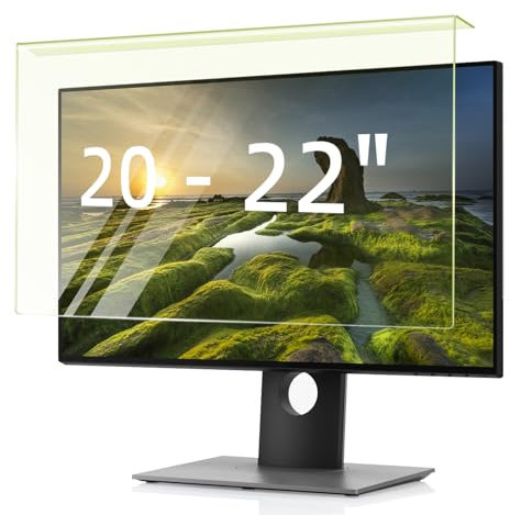 HaruYo 20-22 Pollici Hanging Anti Luce Blu Filtro a Schermo per 20/21,5/22 Computer/Monitor, Filtro Antiriflesso Anti-UV Protezione Protettiva per Gli Occhi, Proteggi Schermo Anti-blu (20-22)