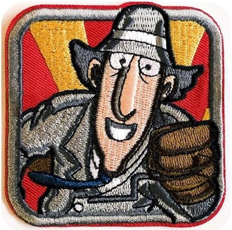 Hobbies and Patch Iron On Embroidered Patch Inspector Gadget Cartoon Iron On Sew On Decoration Backpack Sweatshirt Knit Bag Jacket Jeans Applique