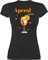 Shirt Damen - Karneval & Fasching - Aperol Spritz Kostüm I Aperoli I Aperollin Freundin Spritztour - S - Schwarz - Tshirt für barkeeperin Faschings-t-Shirt Faschings Glas t-Shirt t-Shirts Alkohol