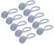 sourcing map Magnetic Cable Clips 4.3 Inch x 0.6 Inch Gray Magnetic Cord Organizer Cable Ties Reusable Twist Ties for Home, Kitchen, Office, 10 Pcs