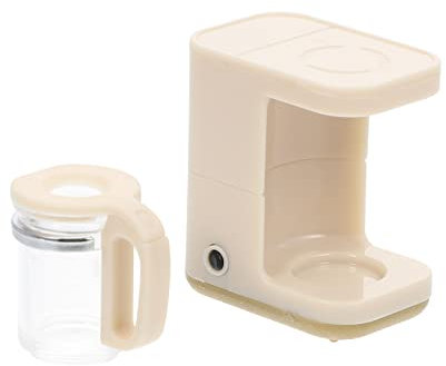 VICASKY Coffee Machine Model Espresso Pot Toddler Toys Mini Simulation Coffee Cup Single Cup Coffee Expresso Coffee Machine Mini House Diy for Accessories Plastic Household Ob11