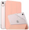 MoKo Coque Compatible New iPad Mini 7(A17 Pro) 2024, Etui pour iPad Mini 6ème Gén 2021 (8,3 Pouces), Étui pour iPad Mini 6, Housse Arrière Translucide en TPU Souple pour iPad Mini 7, Apricot Orange