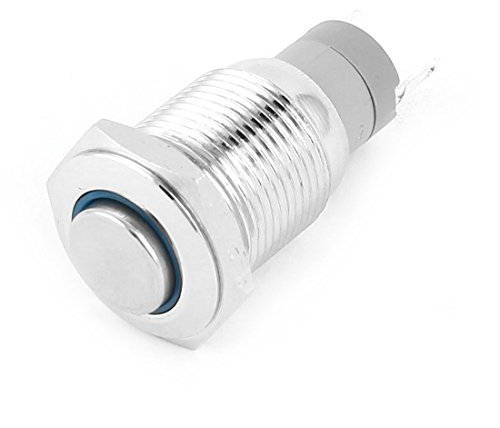 Ersatzteile 12V DC Symbol LED SPDT Metallverriegelungsdruckschalter 16mm