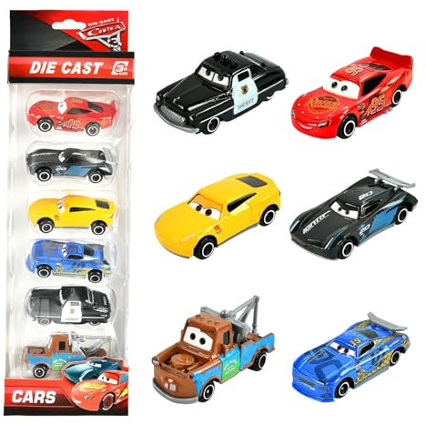 Car Spielzeug, 6 Pack Car Spielzeugauto Set, Spielzeugauto für Kinder, Auto Spielzeug, Mini Die Cast Spielzeugautos, Zurückziehen Mini Spielzeugautos, Mini Cars Spielzeug, für Kinder ab 3 Jahren