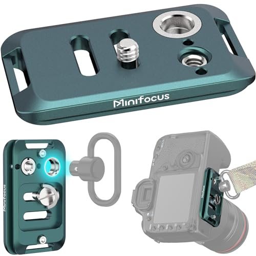 MINIFOCUS Schnellwechselplatte, 70 mm Universal-Kamera-Arca-Swiss-Platten mit breiter D-Edelstahlschraube/Arca-Swiss-Schwalbenschwanz für DSLR-Kamera-Stativ-Kugelkopf