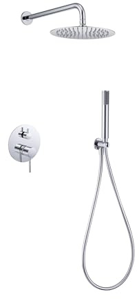 IMEX GPM039 MONZA Conjunto Grifo Ducha Monomando Empotrado Cromo