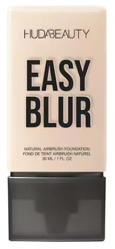 HUDABEAUTY ORIGINAL | Easy Blur Natural Airbrush Foundation | 30 ml | by Bella | (100B MILKSHAKE, 30 ml (1 Pack))