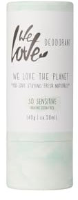 WE LOVE THE PLANET - Natürlicher Deo-Stick So Sensitive, 40g – Aluminiumfrei – Ohne Natron - Langanhaltender Schutz – Plastikfrei – Ohne Tierversuche – Unisex – 1 Deo reicht ca. 2-3 Monate!