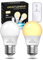 Lamptobe E27 LED Glühbirne mit Fernbedienung, Nachtlicht Warmlicht 3000K 4W (Ersetzt 40W) P45 E27 Leuchtmittel 2 Modi für Schlafzimmer, Babyzimmerlicht, Tischlampe(Nicht Dimmbar, 2 Stück