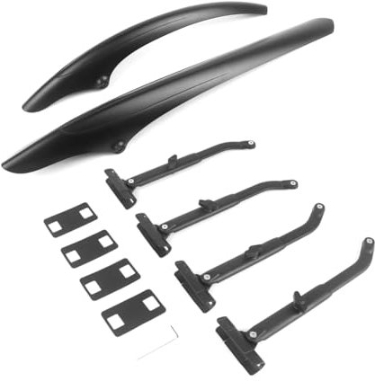 GIWFBQTR Schutzblech für Rennrad, Vorne und Hinten, Schutzblechhalterung für Fahrräder, Verstellbar, rutschfest, für Schlamm
