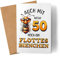 Kiddle-Design Personalisierte Geburtstagskarte 50. Geburtstag - Flottes Bienchen ist 50-50ter Geburtstag Lustige Karte Frau Frauen - Faltkarte inkl. Umschlag