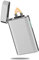 Elektrisch Lichtbogen Feuerzeug USB Aufladbar Plasma Elektro Winddicht Flamme Feuerzeuge USB C Wiederaufladbar Sturmfeuerzeug Elektrisch für Kerzen, Outdoor, Camping Küche (Matt Silber)