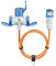 goobay Cavo adattatore CEE per caravan, 10 m, spina CEE a 1 presa CEE e 2 prese con contatto di protezione, IP 44, cavo da campeggio, camper e cantieri, 76266