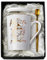 Doublewhale Renteneintritt Geschenk Männer & Frau, Geschenke zum Rentner, Ruhestand Geschenk Tasse für Kollegen, 14 Oz Rente Keramik Marmor Kaffeebecher mit Deckel, Löffel und Geschenkbox