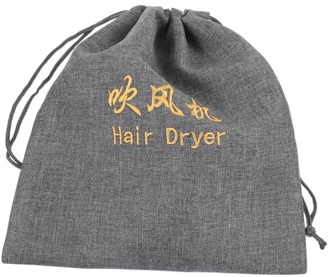 DEARMAMY Reise Haartrockner Tasche Mit Kordelzug Aus Hochwertigem Hanfgewebe Multifunktionale Aufbewahrung Für Föhn Und Stylinggeräte Große Kapazität Langlebig Und Stylish Für Zuhause Und u