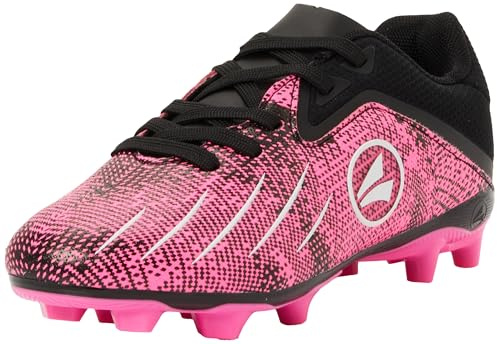 JAKO Unisex Kinder J-SFG Vini Fußballschuh, Jet Black Neon Pink, 34 EU