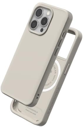 RhinoShield SolidX Hülle für MagSafe für iPhone 15 Pro Max | Starker Magnet, Fallschutz nach Militärstandard, verstärkte Stoßdämpfung, verbesserter Eckenschutz, schlank, leicht