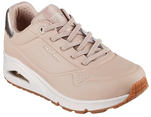 Skechers Scarpe da ginnastica da uomo Track-Ripkent, Nude Durabuck oro rosa Duraleather Mesh Tri, 42 EU